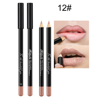 

12 Colors Matte Smooth Nude Color Lip Pencils Lipliner Pencil Waterproof Makeup Lips Matte Lipstick Lip Liner Pen