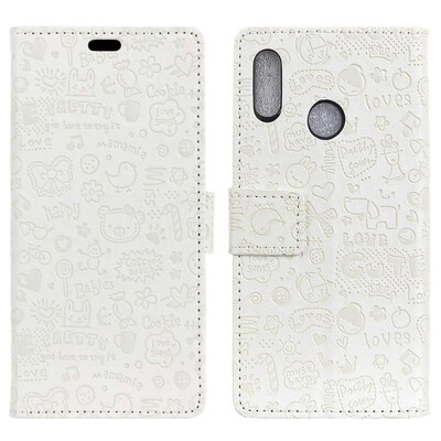 

MOONCASE Alcatel 5v Little Witch Leather Case - White