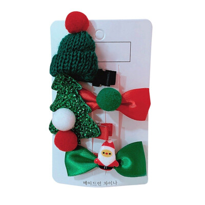 

Girls Hair Clips Cute Christmas Santa Claus Design Hair Pin Set Children Hairpin Princess Hair Accessories new