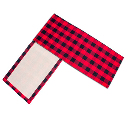 

Tablecloth New Christmas Plaid Print Cotton Decorations Christmas Linen Table Flag Table Mat Creative Christmas Plaid Table Mat