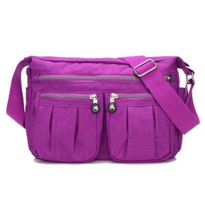 

Fashion Women Solid Color Zipper Casual Crossbody Shoulder Bag Travel Pouch