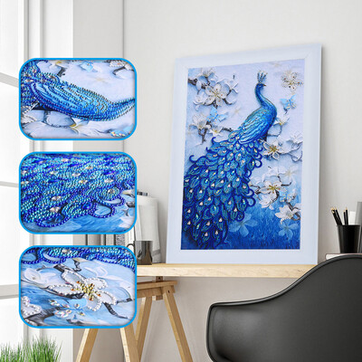 

Gobestart Special Shaped Diamond Painting DIY 5D Partial Drill Cross Stitch Kits Crystal R