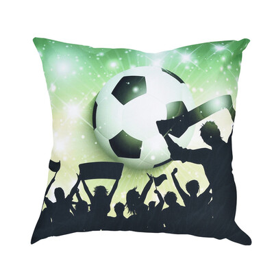 

〖Follure〗Soccor Print Pillow Case Polyester Sofa Car Cushion Cover Home Decor