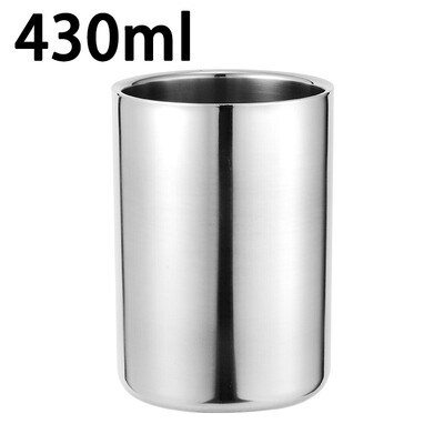 

280430ml Double Wall Stainless Drinking Cup Beer Coffee Tea Mug Drinkware 1 Pcs