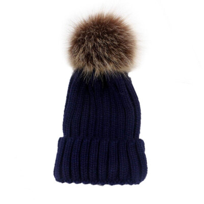 

New Winter Warm Fashion Stylish Kids Mom Cotton Family Matching Outfit Knitting Beanies Hats Knitted Wool Cap