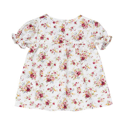 

Children Dresses Infant Girl Floral Print Cotton&Linen Floral Dress Girl Spring Summer dresses for girls