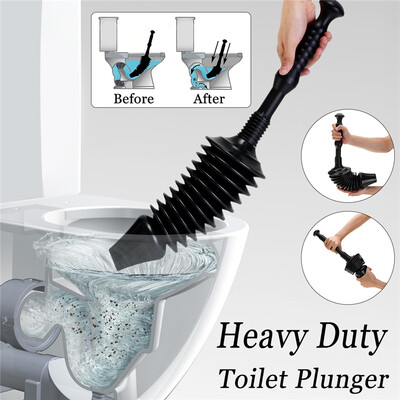 

High-quality Durable Rubber Head Plastic Handle Separable Dredging Of Waterway Pipes Toilet Plunger Easy To Store
