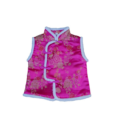 

Cute Autumn&Winter Kids Vest Waistcoats Cotton Boys Girls Vests Chinese Style Childrens Waistcoats Kids Sleeveless Outerwear