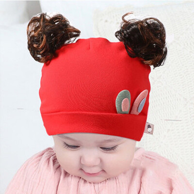 

Baby Hat 3-12T Toddler Kids Baby Girl Cute Cartoon Wig Design Winter Warm Hat Cap Headwear
