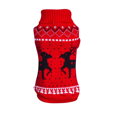

Christmas Pet Sweater Dog Elk Print Soft Clothes Autumn And Winter Outfits Knitwear Puppy Sweater