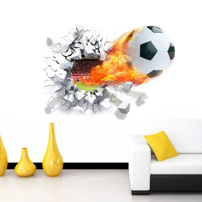 

Football Wall Stickers for Living Room Home funs 3D Mural Art sport Game Poster Wall Stickers Decoration