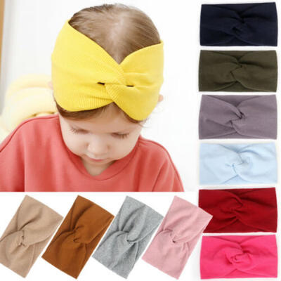 

Baby Girl Toddler Cross Hairband Headband Stretch Turban Head Wrap Headwear