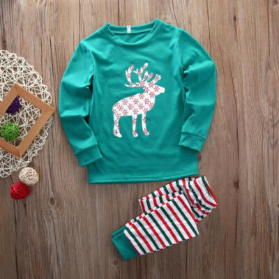 

Christmas Family Matching Pajamas Set Kids boys Girls Sleepwear Nightwear New