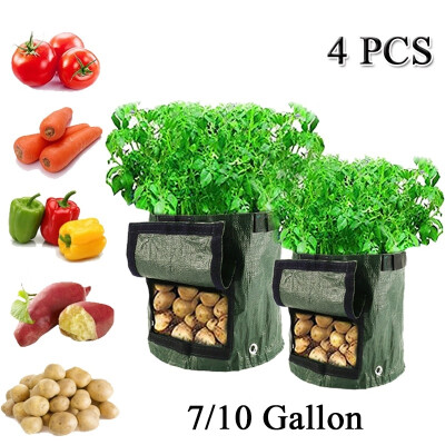 

24PCS 710 Gallon Potato Grow Bag Vegetables Planter Bags Planting Gardening Accessory with Handles&Access Flap