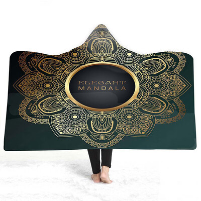 

Magic Cloak Hooded Blanket Adult Children Wear Hats Double Wool Hooded Blanket No Discoloration Hooded Blanket Daily Supplies
