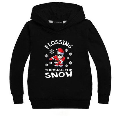 

Yeleo Trosetry Kids Merry Christmas Santa Claus Hoodie Xmas Tree Pullover Sweater