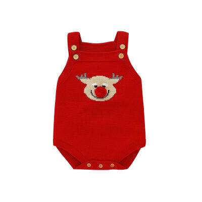 

Autumn Infant Baby Girls Clothes Sleeveless Knitted Cartoon Rompers Kids Boys Jumpsuit Baby Clothes