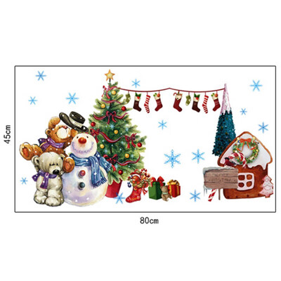 

3D Wall Window Stickers Christmas Festival Decoration 3D Wall Stickers Children Room Decoration