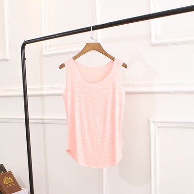 

2018 Summer Bamboo Cotton Tank Top Women Sexy Low-cut Basic T shirt Tank Top Solid Causal Camisole Tops Female Vest