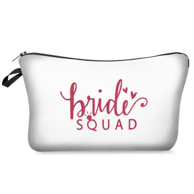 

Team Bride Make Up Bag Bridesmaid Squad Night Party Bride Wedding Make Up Bag