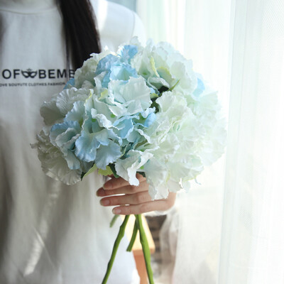 

Gobestart Artificial Silk Fake Flowers Peony Floral Wedding Bouquet Bridal Hydrangea Decor