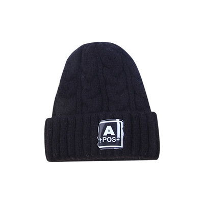 

Winter Hat Toddler Baby Boys Girls Cute Autumn Winter Warm Kids Baby Letter Pattern Hats Wool Hemming Caps