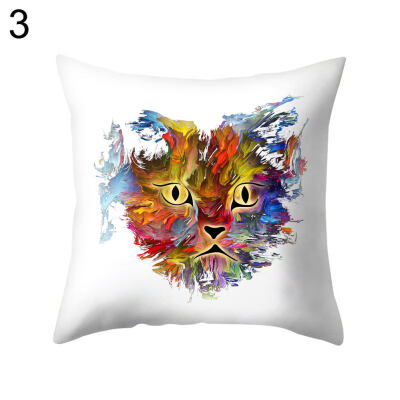 

Multi-Color Animal Face Square Throw Pillow Case Cushion Cover Bedding Articles