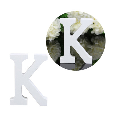 

Wooden Alphabet Letters White Wooden Wedding Supplies Photography Props Festival Party Decorative