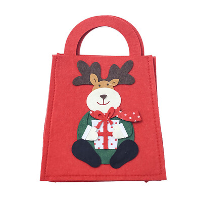 

Toponeto Christmas Candy candy bag apple bag Felt Cloth Xmas Party Home Decoration