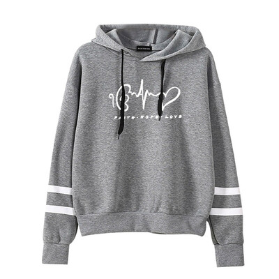 

New Autumn And Winter Women Teen Girl Casual Hoodie Faith Hope Love Letter Printed Hooded Sweatshirt Pullover Tops