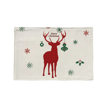 

High Quality Household Decoration Christmas Decoration Tableware Mat Cartoon Pattern Cute Coaster