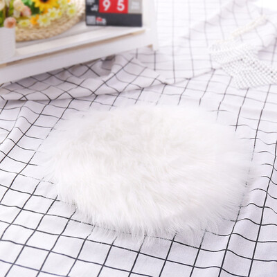 

Gobestart Soft Artificial Sheepskin Rug Chair Cover Artificial Wool Warm Hairy Carpet Whit