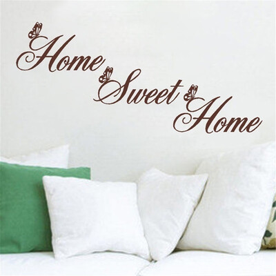 

Toponeto Home Sweet Quotations Removable Wall Sticker Bedroom Backdrop Art Decal DIY