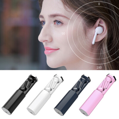 

Tws wireless bluetooth headset 50 wireless private mode new pull headphones-Black