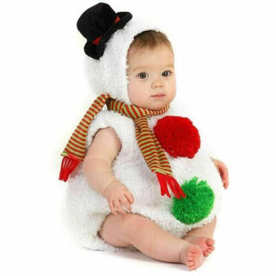 

Newborn Kids Girl Boy Cute Romper Jumpsuit Playsuit Xmas Snowman Cosplay Outfits