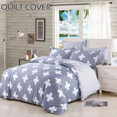 

Simple Bedclothes Bedding Set With Pillowcase Pillow Case Duvet Cover Sets Bed Linen Single Double Full King Size Covers