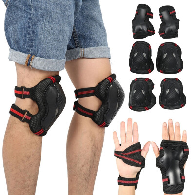 

Willstar 6pcs Set Kids Adult Skating Scooter Elbow Knee Wrist Safety Pads Gear