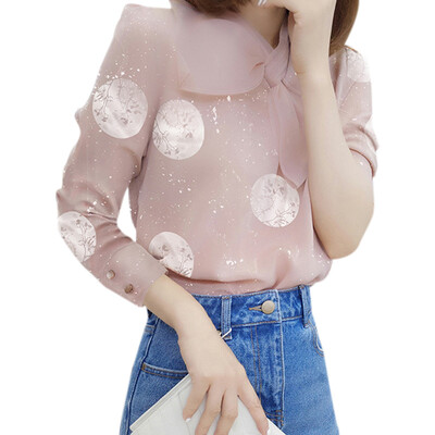 

Fashion Woman Blouses Long Sleeve Shirt Women Plus Size Blouses Women Clothing Female Dot Blouse Shirt Top Blusas