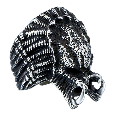 

Punk Vintage Alien Finger For Men Gothic Style Movie Ring Stainless Steel Jewelry Gothic Style Movie Punk Biker Ring