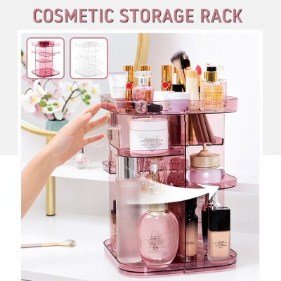 

New Fashion 360° Rotate Modern Cosmetic Storage Box 360° Rotating Cosmetic Shelf Acrylic Makeup Storage Box