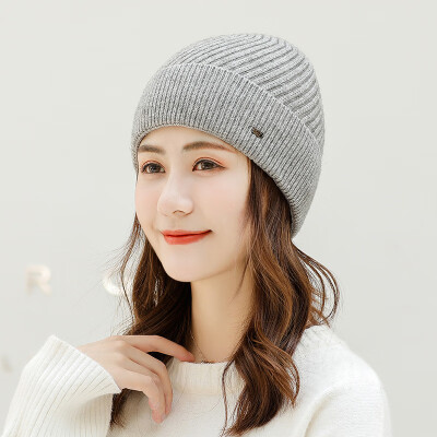 

2019 new winter mens&womens outdoor solid color cuff wool hat dome knit hat factory wholesale