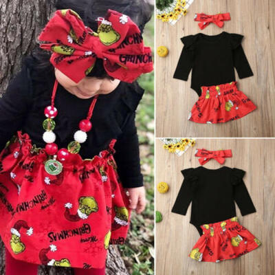 

Newborn Baby Girl Long Sleeve Tops Romper Floral Dress Outfits Clothes 1-5 Years