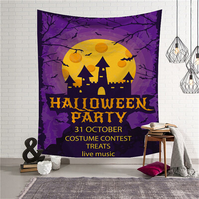 

Toponeto Halloween Tapestry Horror Bloody Ghost Print Wall Hanging Home Decor Bedspread