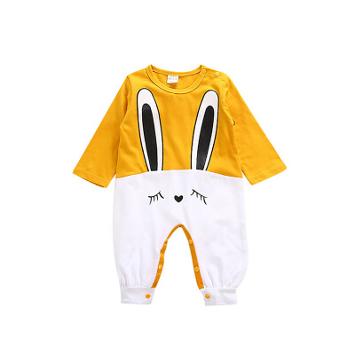 

Autumn Baby Boy Girl Clothes Newborn Cotton Rompers Jumpsuit Costumes Long Sleeve Animal Printing