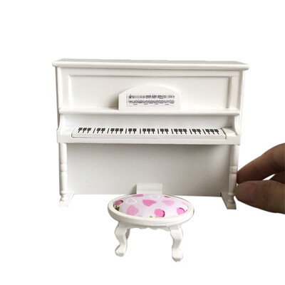 

Tailored Wooden Black Upright Piano Mini Doll Scale Model For 112 Dollhouse Miniature