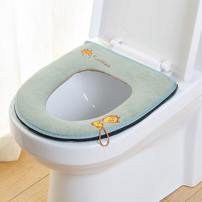 

Soft Washable Bathroom Toilet Seat Cover Toilet Seat Cloth Mat Cover Pad Cushion