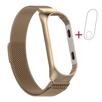 

〖Follure〗Milanese Magnetic Stainless Steel Watch Band Strap Film For Xiaomi Mi Band 3
