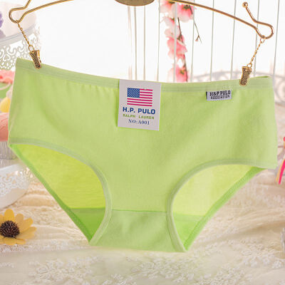 

Color Cotton Breathable Briefs Cozy Women Underwear Solid Girl Student Panties Low-Rise Female Underwear Ultra-Slim Comfortable