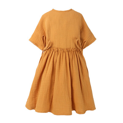 

Summer Casual Baby Girls Short Sleeve Dress Skirts Kids Toddler Princess Sundress