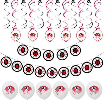 

Halloween Eye Blood Foil Balloons Decoration Halloween Latex Balloons Kit Party Supplies Decoration For Home Accessories